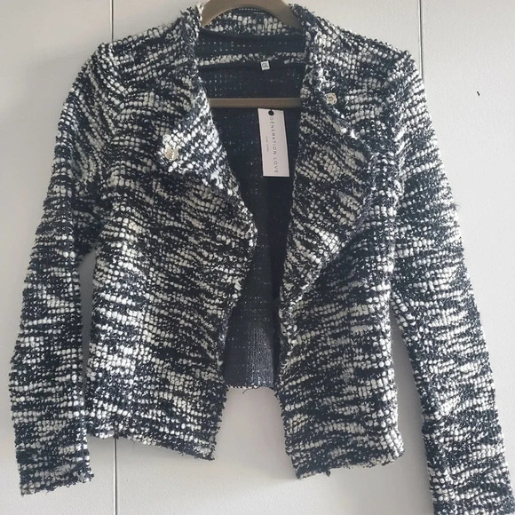 Generation Love Jackets & Blazers - NWT Generation Love Brittany Boucle Tweed Jacket size S